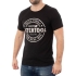 Футболка чорна S 100% бавовна INTERTOOL SP-2201