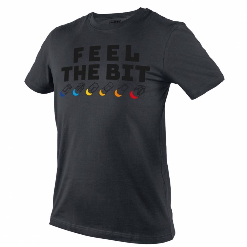 Футболка з принтом, FEEL THE BIT, розмір M