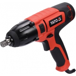Гайковерт ударний мережевий YATO: 1/4" HEX x 1/2" F, 450 Вт, 450 Нм, 3300 об/хв 4 головки та кейс