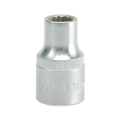 Головка 12-гранна коротка YATO із квадром. 1/2", М=10 мм, L=38 мм [10/100/200]