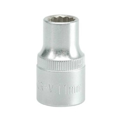 Головка 12-гранна коротка YATO із квадром. 1/2", М=11 мм, L=38 мм [10/100/200]