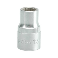 Головка 12-гранна коротка YATO із квадром. 1/2", М=12 мм, L=38 м [10/100/200]