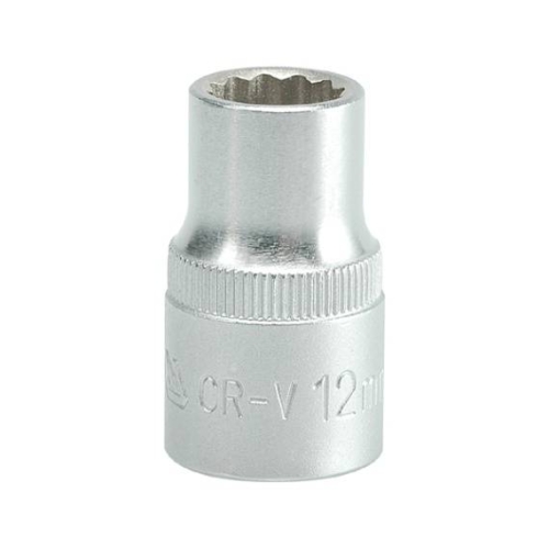 Головка 12-гранна коротка YATO із квадром. 1/2", М=12 мм, L=38 м [10/100/200]
