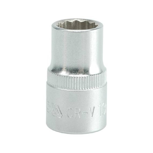 Головка 12-гранна коротка YATO із квадром. 1/2", М=13 мм, L=38 мм, [10/100/200]