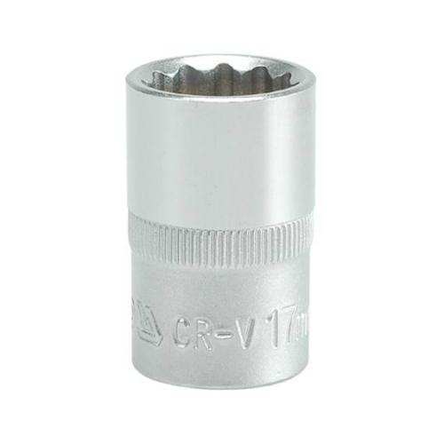 Головка 12-гранна коротка YATO із квадром. 1/2", М=17 мм, L=38 мм [10/100/200]