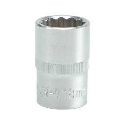 Головка 12-гранна коротка YATO із квадром. 1/2", М=18 мм, L=38 мм [10/100/200]