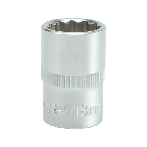 Головка 12-гранна коротка YATO із квадром. 1/2", М=19 мм, L=38 мм, [10/100/200]