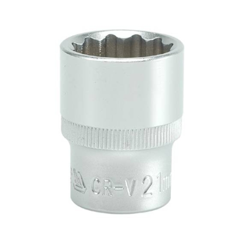 Головка 12-гранна коротка YATO із квадром. 1/2", М=21 мм, L=38мм, [10/100/200]