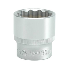 Головка 12-гранна коротка YATO із квадром. 1/2", М=30 мм, L=42мм, [10/50/100]