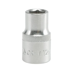 Головка 6-гранна коротка YATO із квадром. 1/2", М=12 мм, L=38 мм. [10/100/200]