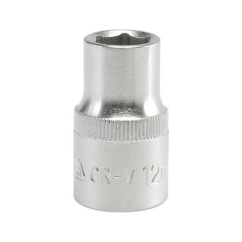 Головка 6-гранна коротка YATO із квадром. 1/2", М=12 мм, L=38 мм. [10/100/200]