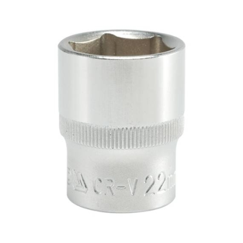 Головка 6-гранна коротка YATO із квадром. 1/2", М = 22, L = 38 мм, [10/100/200]