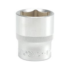 Головка 6-гранна коротка YATO із квадром. 1/2", М = 24 мм, L = 38 мм. [10/50/100]