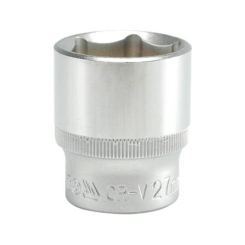 Головка 6-гранна коротка YATO із квадром. 1/2", М=27 мм, L=42 мм. [10/50/100]