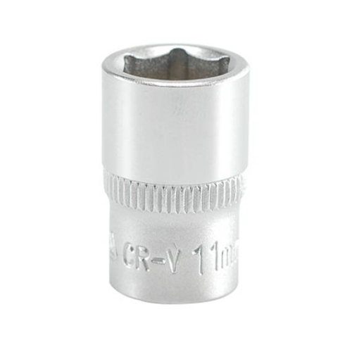 Головка 6-гранна коротка YATO із квадром. 1/4", М=11 мм, L=25 мм. [10/200/400]