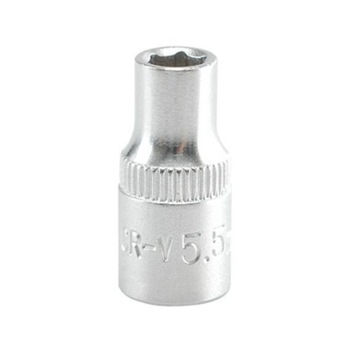 Головка 6-гранна коротка YATO із квадром. 1/4", М=5,5 мм, L=25 мм [20/200/400]