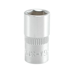 Головка 6-гранна коротка YATO із квадром. 1/4", М = 9 мм, L = 25 мм [20/200/400]