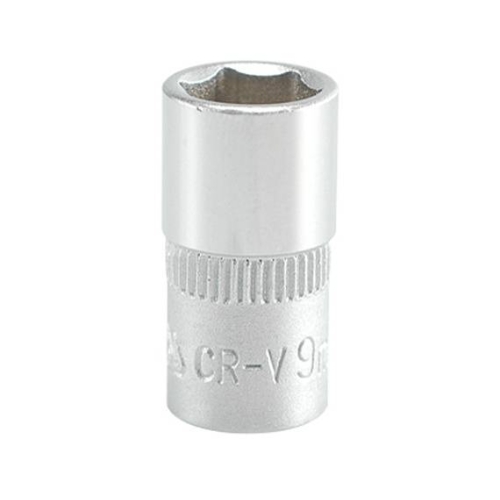 Головка 6-гранна коротка YATO із квадром. 1/4", М = 9 мм, L = 25 мм [20/200/400]