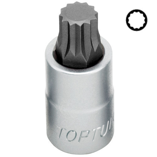 Головка із насадкою SPLINE M8 L55mm 1/2" TOPTUL BCHA1608