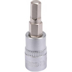 Головка торцева квадратна 1/4" YATO із насадкою "HEX" M5, L=37 мм [150/600]