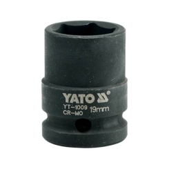 Головка торцева ударна 6-гранна. YATO, до квадр. 1/2", М=19мм, L=39 мм