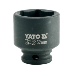 Головка торцева ударна YATO 6-гранна із квадр. 1/2" М = 32мм, l = 48мм, [20/80]