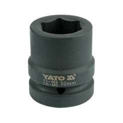 Головка торцева ударна YATO 6-гранна із квадр. 1", М=30мм, l=60мм, [6/24], шт