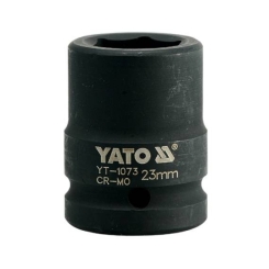 Головка торцева ударна YATO 6-гранна, з квадром. 3/4", М=23мм, l=50мм, [16/64]