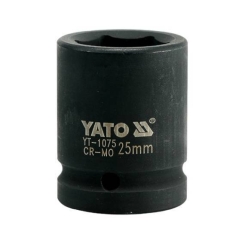 Головка торцева ударна YATO 6-гранна, з квадром. 3/4", М = 25мм, l = 50м, [16/64]