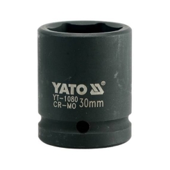Головка торцева ударна YATO 6-гранна із квадр. 3/4", М=30 мм, л=53 мм [12/48]