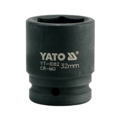 Головка торцева ударна YATO 6-гранна із квадр. 3/4", М=32мм, l=56мм, [12/48]