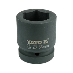 Головка торцева ударна YATO 6-гранна, з квадр.1", М=36мм, l=65мм, [6/24], шт
