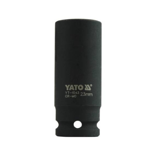 Головка торцева ударна YATO глибока 6-гр. із квадр. 1/2", М = 23мм, l = 78мм, [15/60]