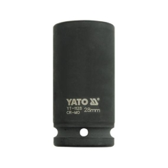Головка торцева ударна YATO глибока 6-гранна, з квадром. 3/4", М = 28мм, l = 90мм, [9/32], шт