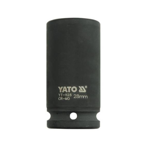Головка торцева ударна YATO глибока 6-гранна, з квадром. 3/4", М = 28мм, l = 90мм, [9/32], шт