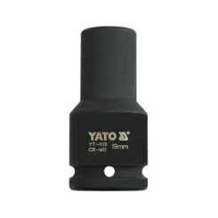 Головка торцева ударна YATO глибока 6-гранна. із квадр. 3/4", М=19мм, l=90мм, [9/36]