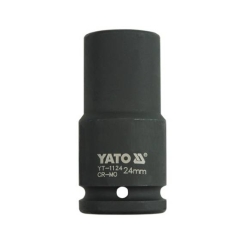 Головка торцева ударна YATO глибока 6-гранна. із квадр. 3/4", М = 24мм, l = 90мм, [9/36], шт