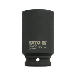 Головка торцева ударна YATO глибока 6-гранна. із квадр. 3/4", М=35мм, l=90мм, [6/24]