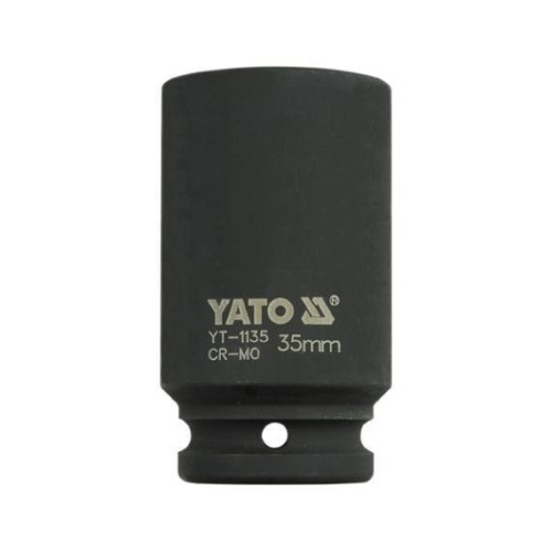 Головка торцева ударна YATO глибока 6-гранна. із квадр. 3/4", М=35мм, l=90мм, [6/24]