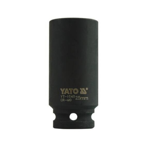Головка торцева ударна YATO глибока 6-гранна. квадр.1/2", М = 25мм, l = 78мм, [15/60]