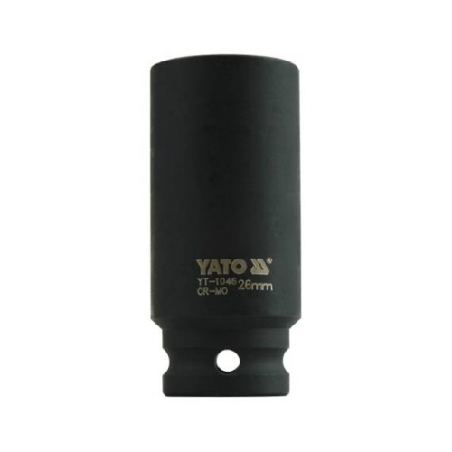 Головка торцева ударна YATO глибока 6-гранна. з квадр.1/2", М = 26мм, [12/48]