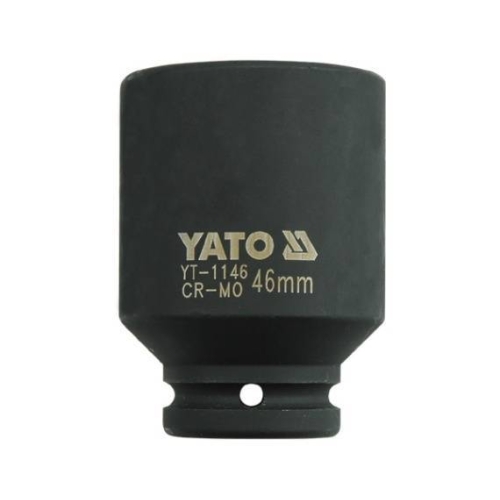 Головка торцева ударна YATO глибока 6-гранна. квадр.3/4", М = 46мм, l = 90мм, [3/12]