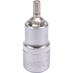Головка торцева із квадр. 1/2" YATO з викруткою. 6-гран. вставкою, М5, l = 55 мм [40/240], шт