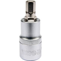 Головка торцева із квадр. 1/2" YATO з викруткою. 6-гран. вставкою, М8, l = 55 мм [40/240], шт