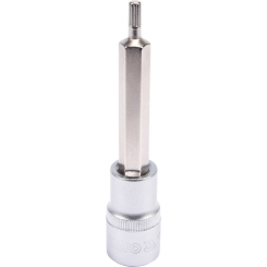 Головка торцева з викруткою. вставкою SPLINE YATO, із квадр. 1/2", M5, l=100 мм [20/120], шт
