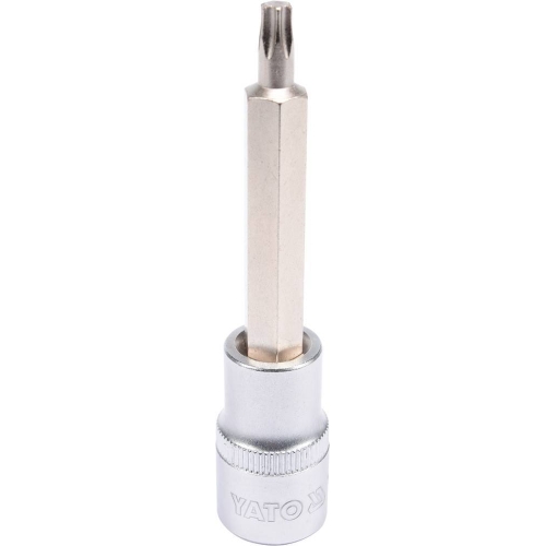 Головка торцева з викруткою. вставкою TORX YATO, з квадром. 1/2", Т30, л = 100 мм [20/120], шт