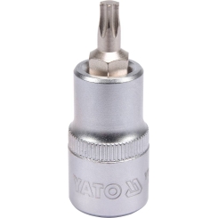Головка торцева з викруткою. вставкою TORX YATO, з квадром. 1/2", Т30, л = 55 мм [40/240], шт