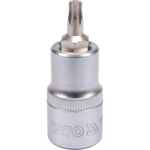Головка торцева з викруткою. вставкою TORX YATO, з квадром. 1/2", Т30, л = 55 мм [40/240], шт