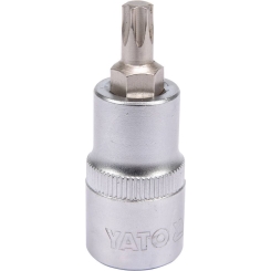 Головка торцева з викруткою. вставкою TORX YATO, з квадром. 1/2", Т40, л = 55 мм [40/240], шт