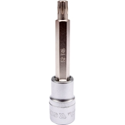 Головка торцева з викруткою. вставкою TORX YATO, з квадром. 1/2", Т45, л = 100 мм [20/120], шт